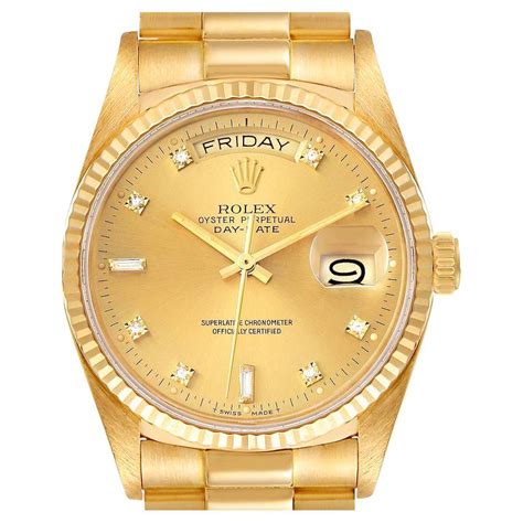 rolex president 18038 18k yellow gold|Rolex 18038 for sale.